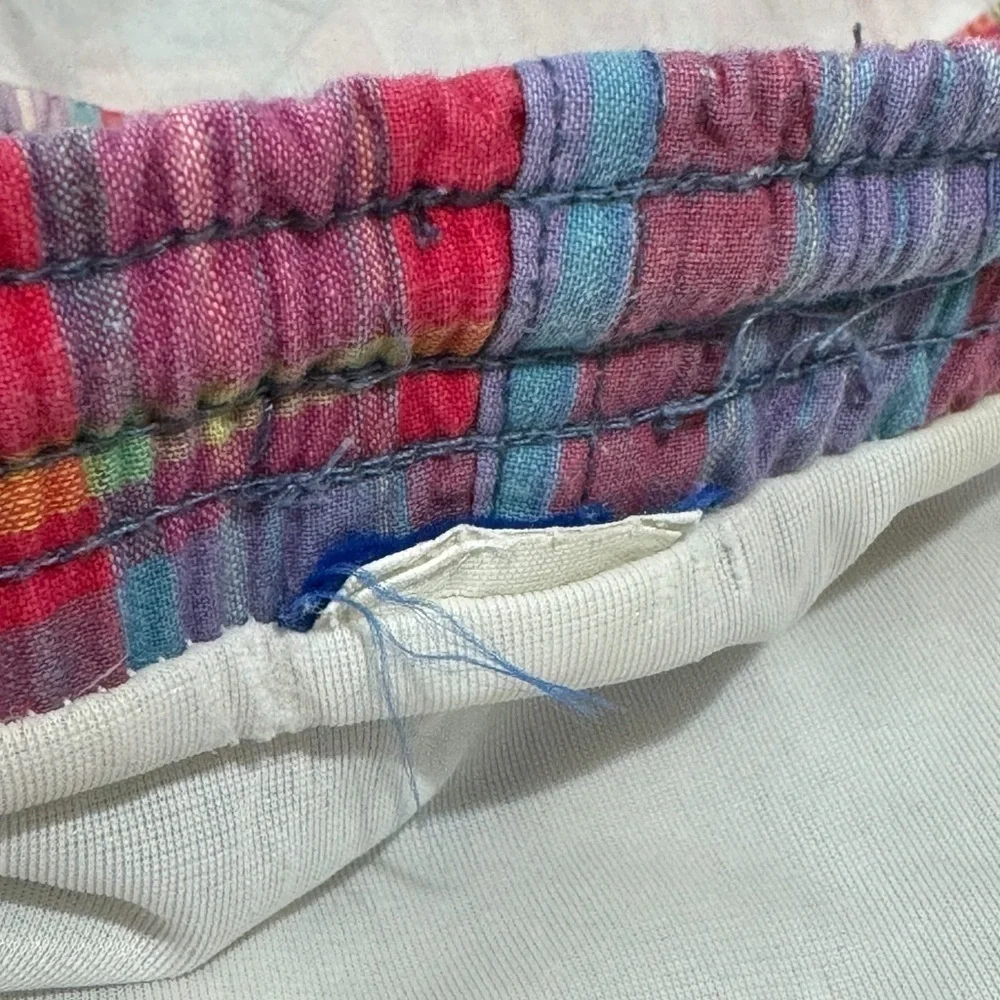 Vintage OP Ocean Pacific Swim Trunks Multicolor Madras Plaid | S/M 31” Waist